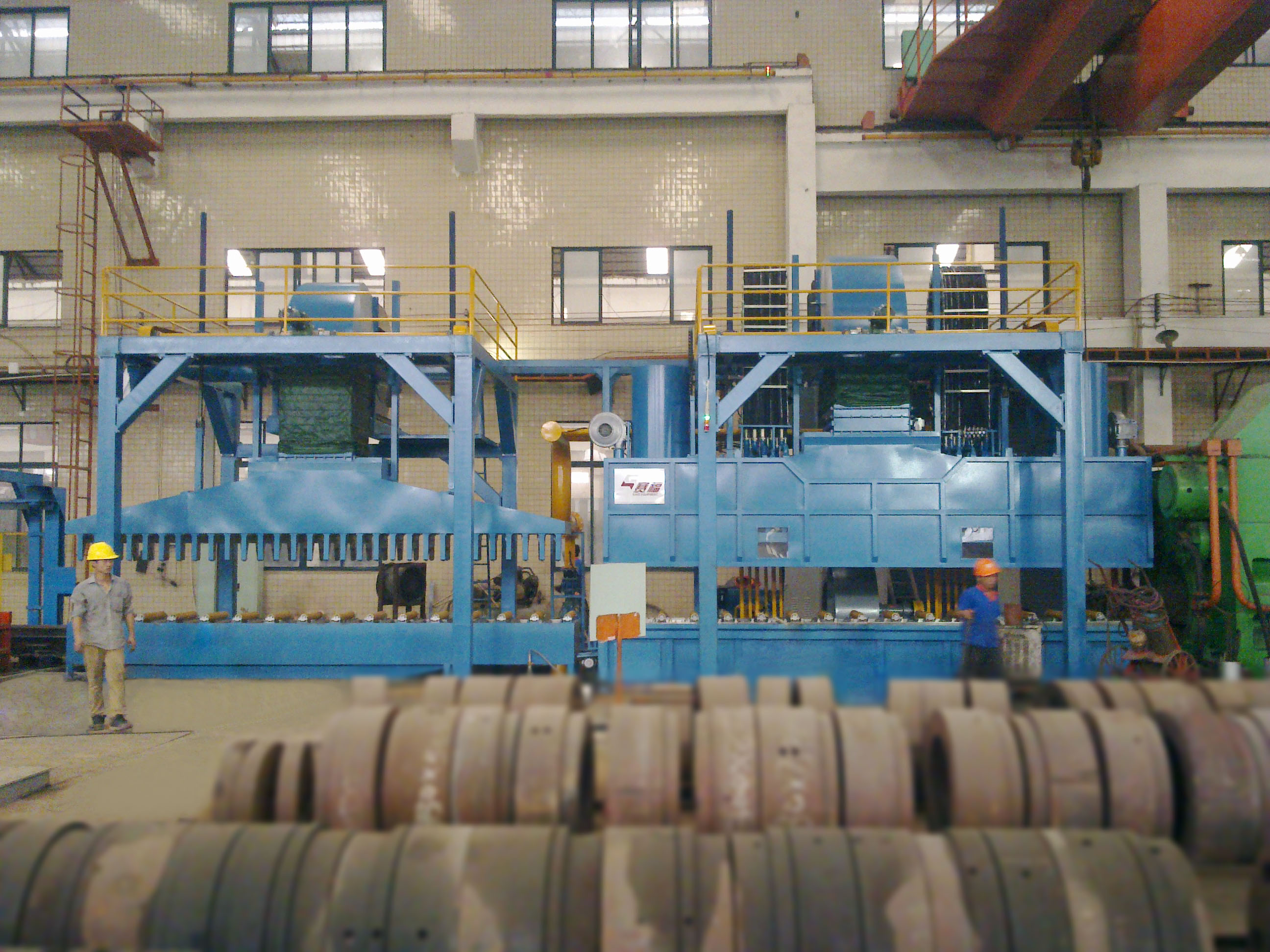 广东伟业铝厂与我司签订合作两台3000吨和7000吨在线淬火装置