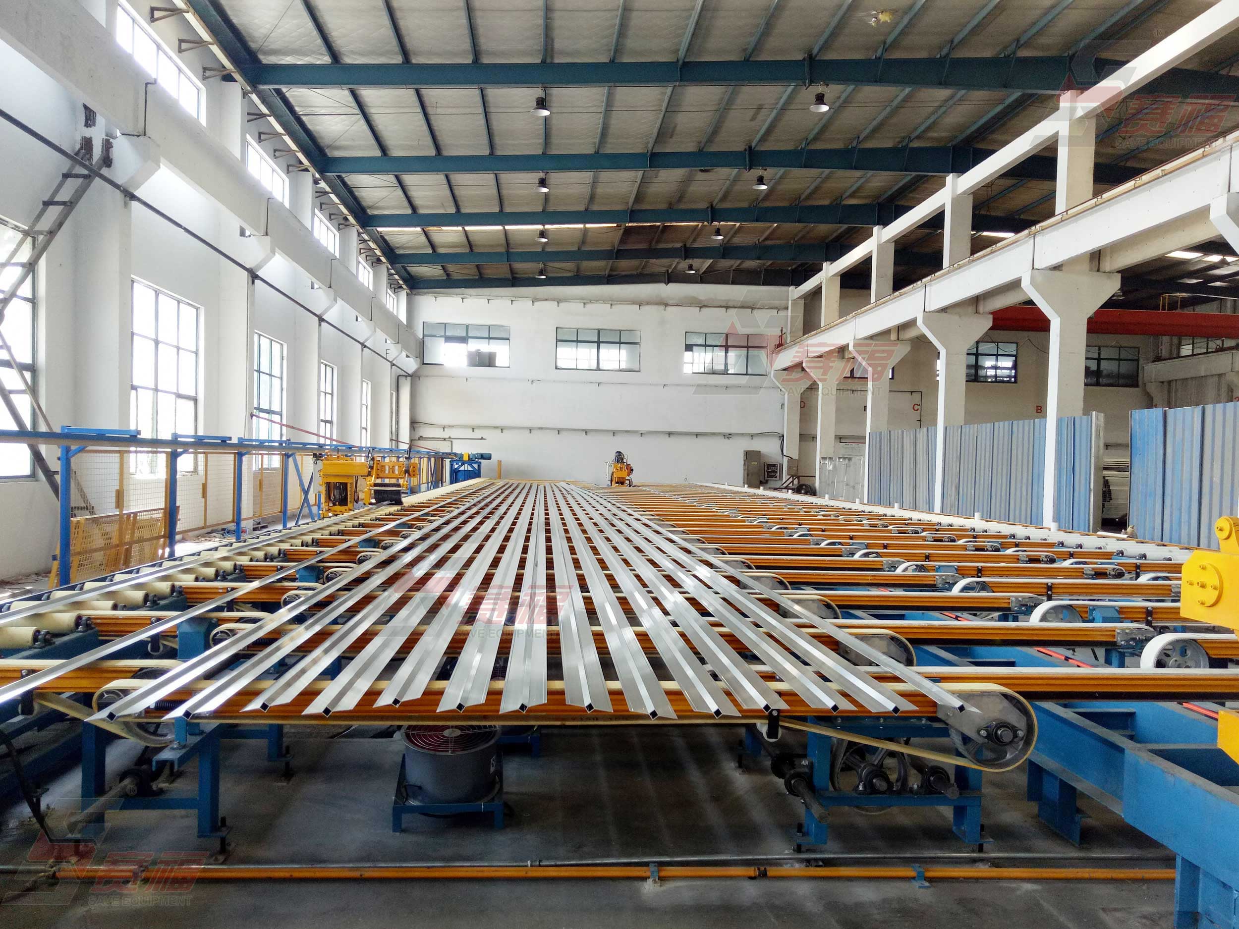 installation and commissioning of Handling system for 2000-ton extrusion line in Jiangsu Samite Aluminium Co., Ltd. comp
